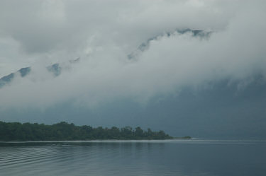 Picture of low cloud hanging over a loch (lake)