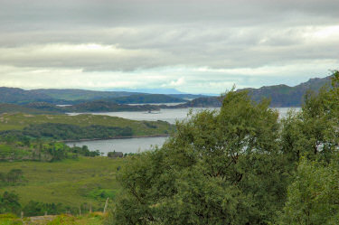 Picture of a view over a sea loch