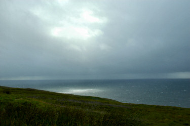 Picture of a ray of sunlight over the sea