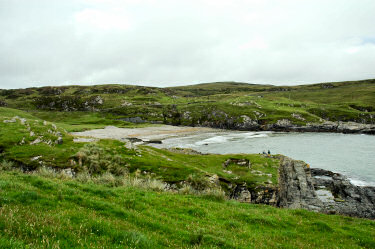 Picture of a view over a small bay