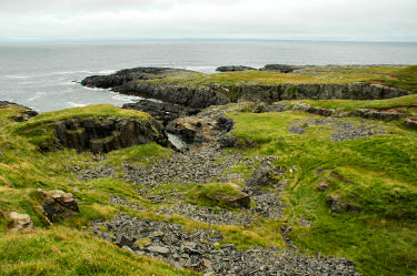 Picture of a view over a disused slate quarry