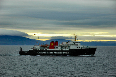 Picture of a Calmac ferry, the Isle of Arran