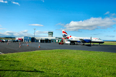 Picture of a plane at Islay airport