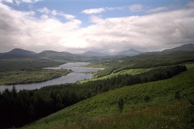 Picture of the view over Loch Garry