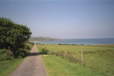 Picture of the approach to Claggain Bay