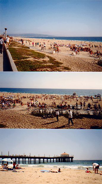 Three views of Manhattan Beach