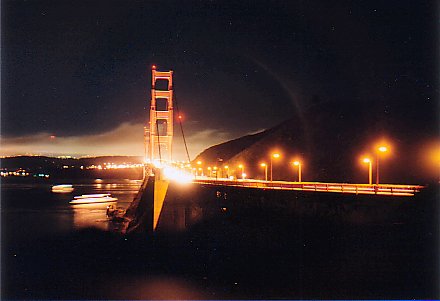 Golden Gate Bridge by night