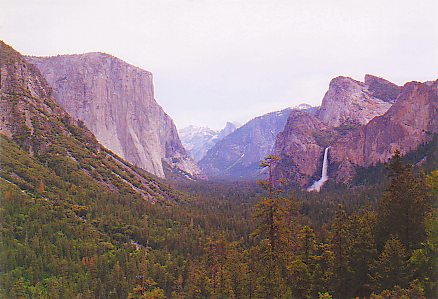 Yosemite Valley with Bridalveil Fall