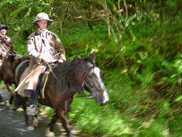 Picture of a treck leader on his horse