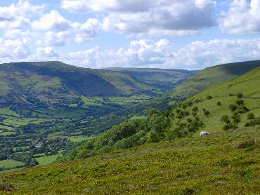 Picture of the Valley of Llanthony