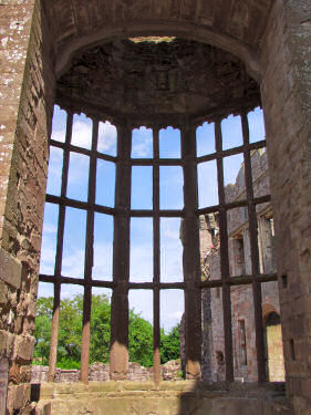 Picture of an old bay window (no glass)