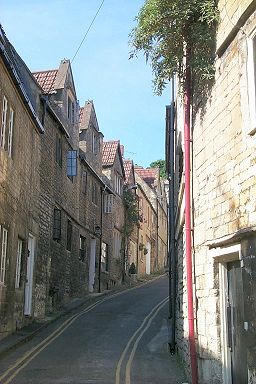 A lane in Bradford-on-Avon