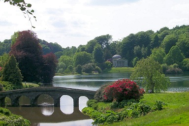 The Turf Bridge with the Pantheon in the background