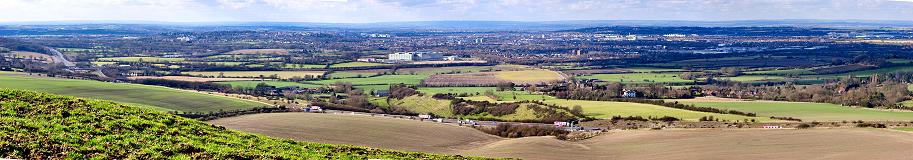 Panoramic view over Swindon