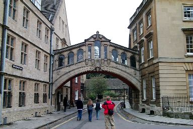 Picture of bridge of a college building