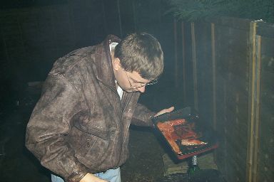 Picture of Ian at the barbeque