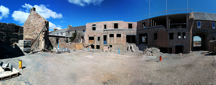 Picture of the back of a hotel under construction