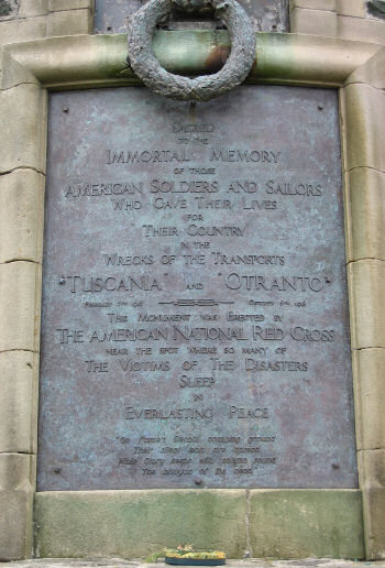 Picture of a plaque on a monument